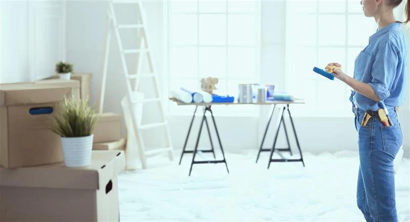 Bright clean home with professional cleaning tools and trusted service